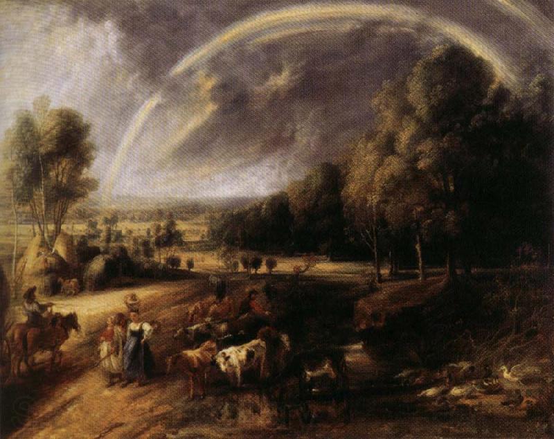 Peter Paul Rubens Landscape with Rainbow Spain oil painting art